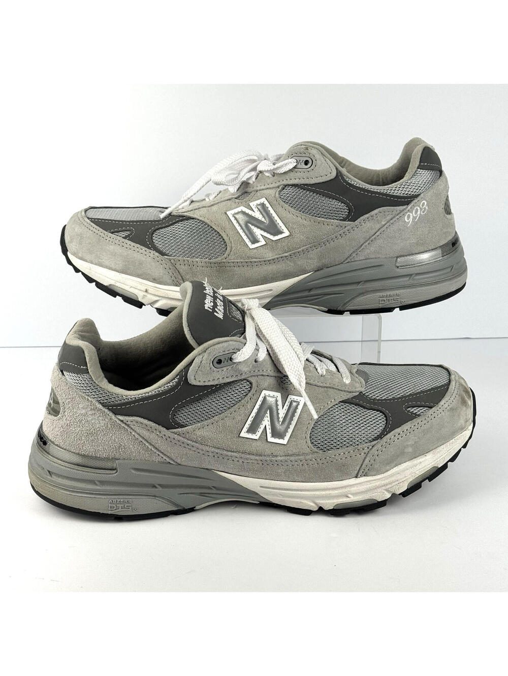 New Balance 993 Made in USA Mens 10.5 4E Extra Wide Gray Sneaker MR993GL